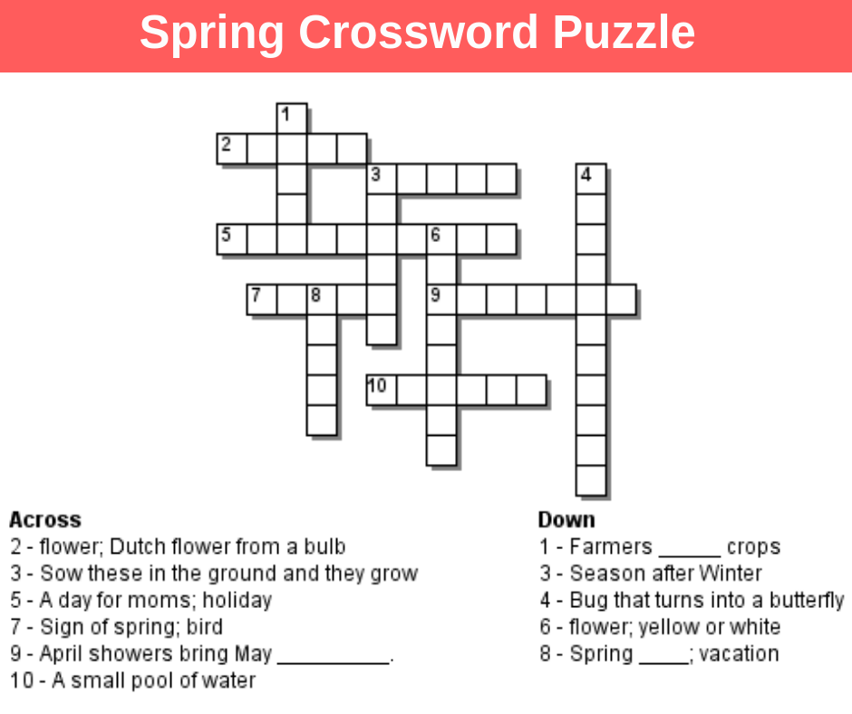 Crossword Puzzle. Кроссворд Spring. Spring crossword Puzzle. Интерактивный crossword. Your crossword